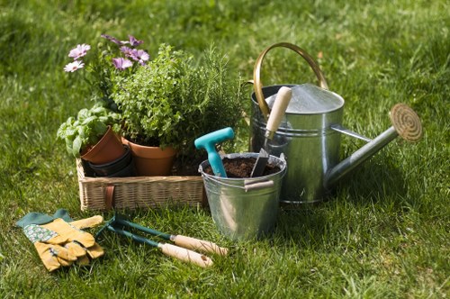 Removal of old fencing and debris during garden clearance in Dalston