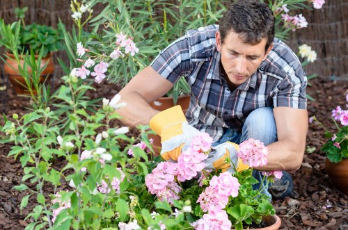 Reused garden materials prepared for charity donation